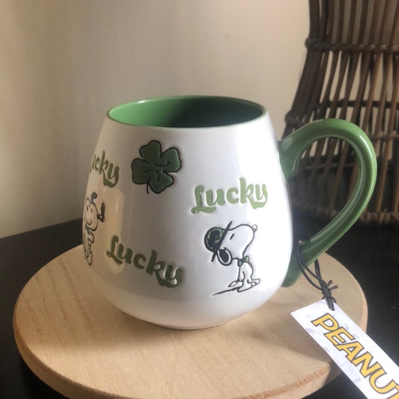 Peanuts Other - PEANUTS Snoopy St. Patrick’s Day Shamrock LUCKY Mug